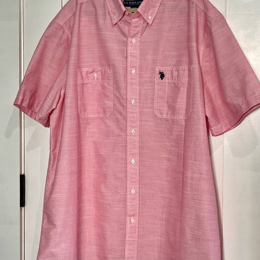 U.S. Polo Assn. Light Pink Casual Button Down Shirt